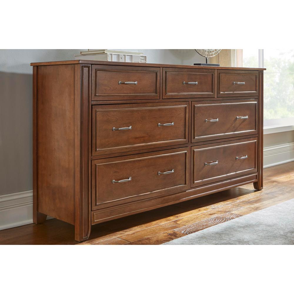 Home Decorators Collection Bonawick Walnut Finish 7 Drawer Dresser