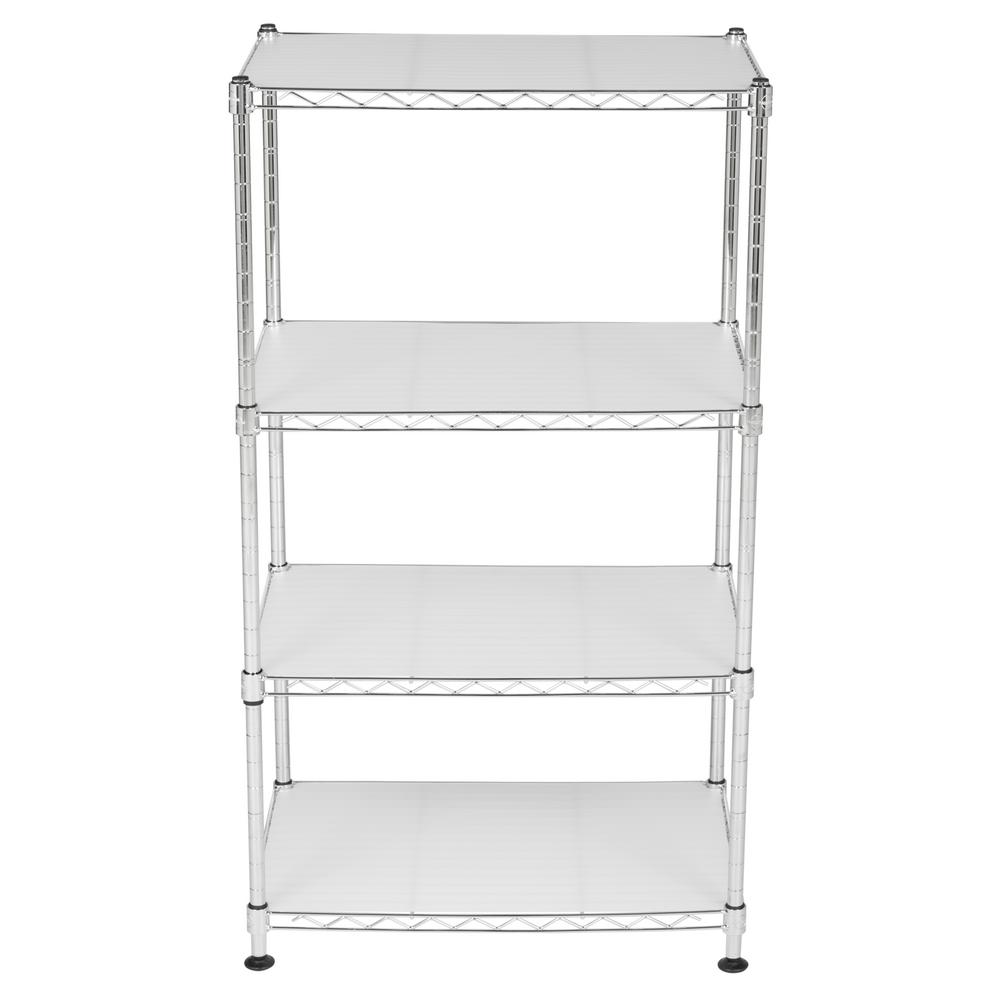 Safavieh Jules Adjustable 5Tier Chrome Shelving RackHAC1005A The Home Depot
