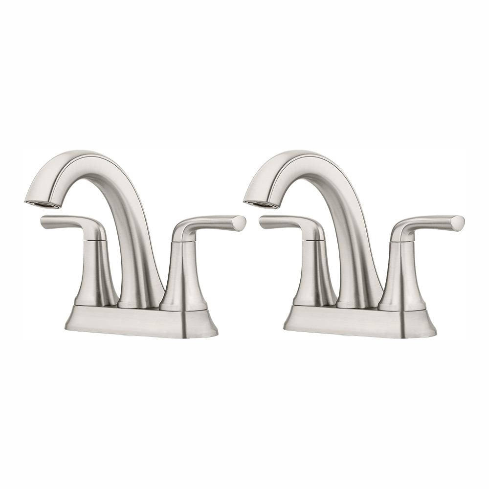 Pfister Ladera 4 in. Centerset 2Handle Bathroom Faucet in Spot Defense