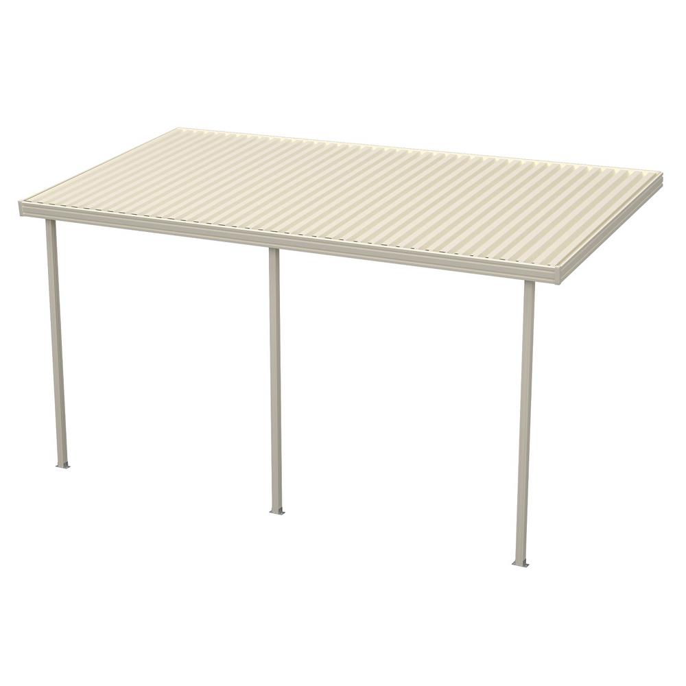 Four Seasons Building S 20 Ft X 12 White Aluminum Four Seasons Building S 20 Ft X 12 White Aluminum Attached Solid Patio Cover With 4 Posts 10 Lbs Live Load 1251006701220 The Home Depot