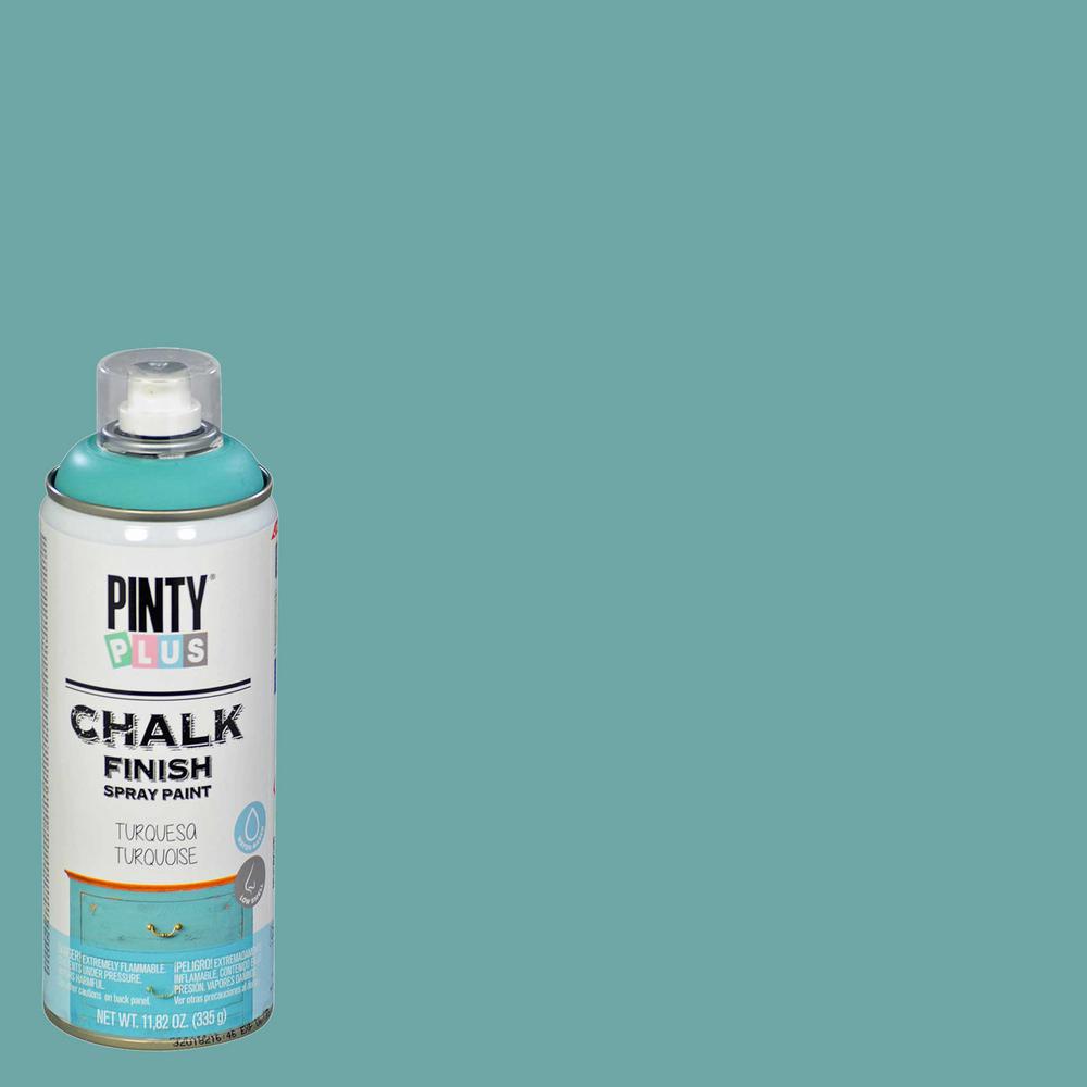 PINTY PLUS 11.82 oz. Turquoise Chalk Finish Spray PaintNOV 797 The