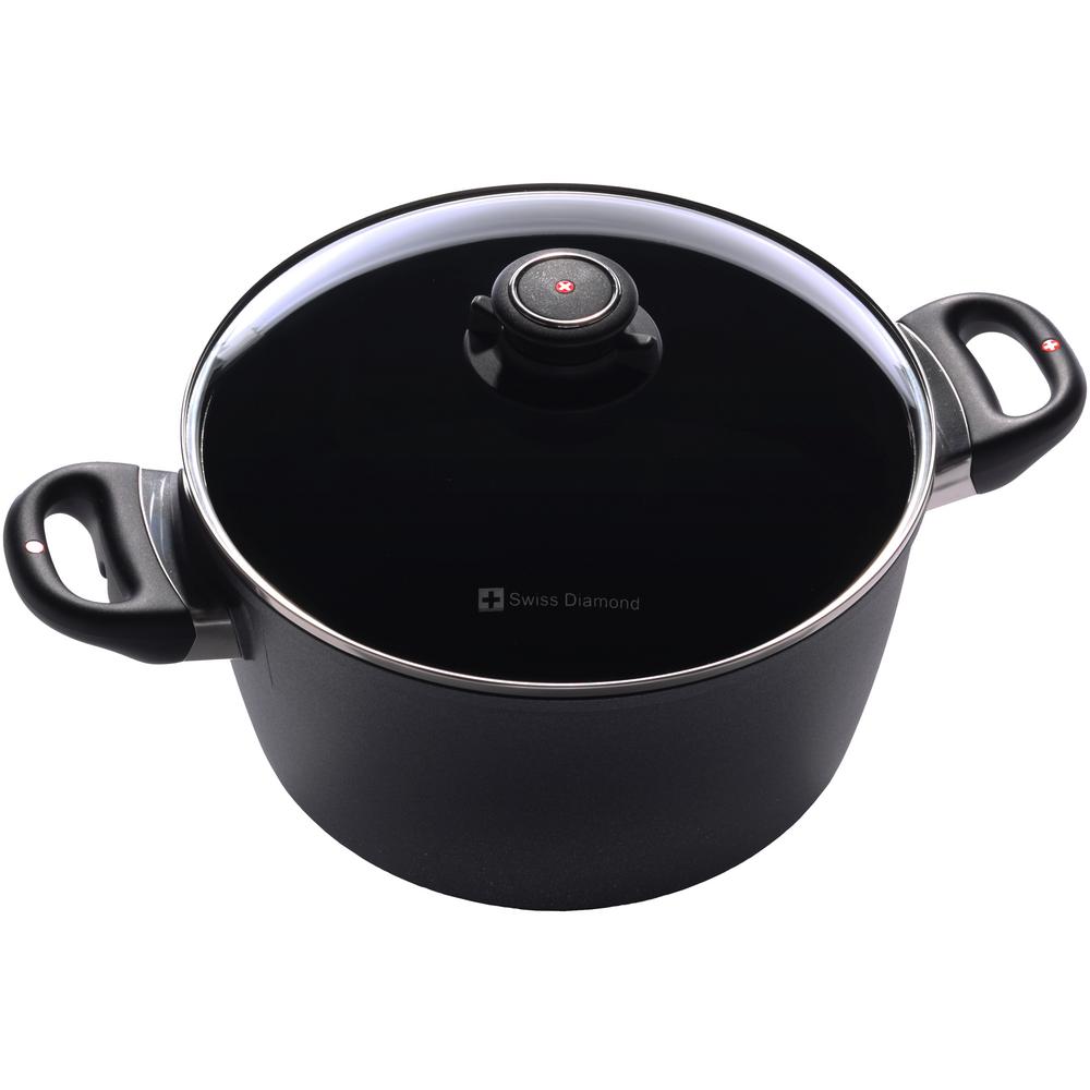 Swiss Diamond Induction 5.5 Qt. Soup Pot with Lid SD6124iC The Home Depot