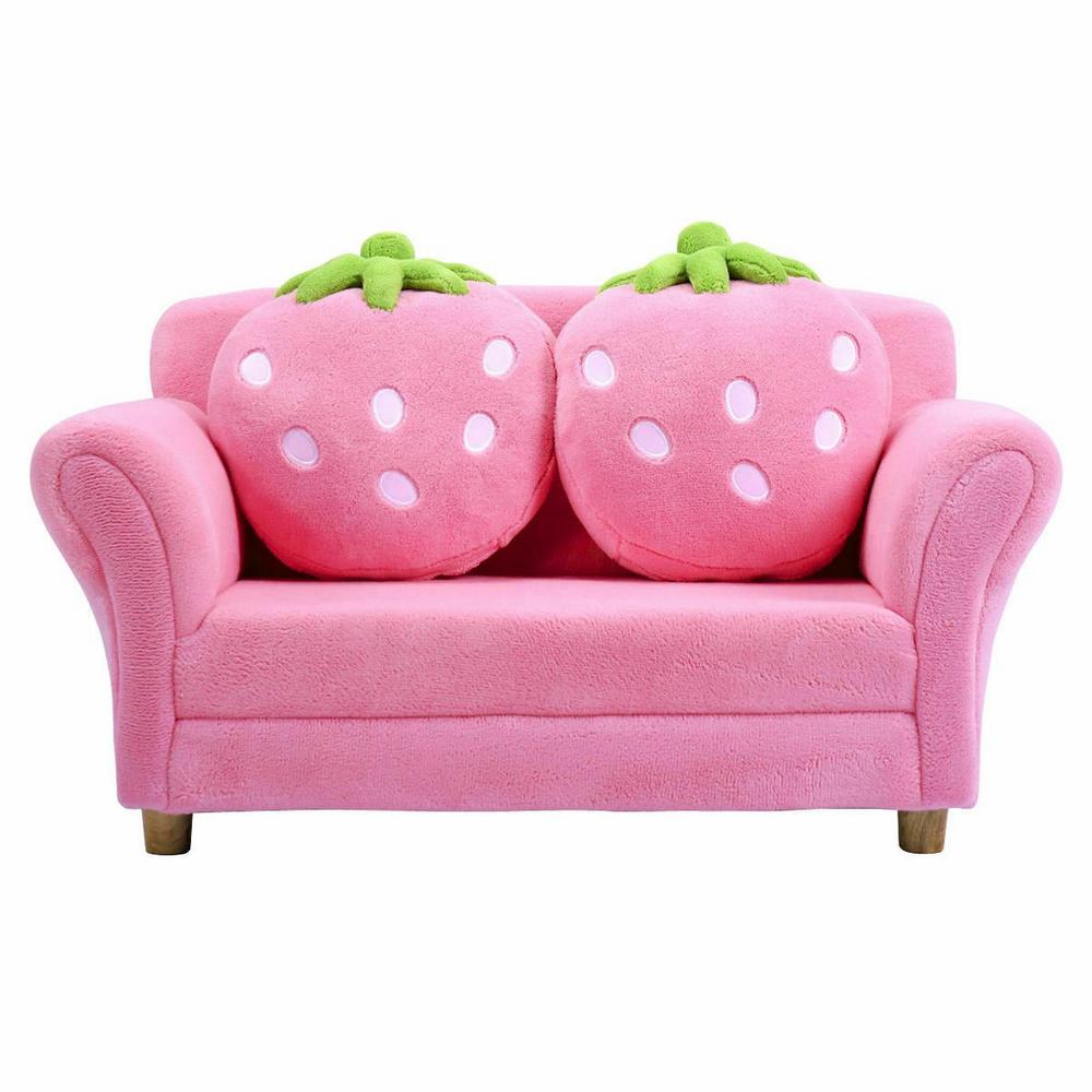 pink kids couch