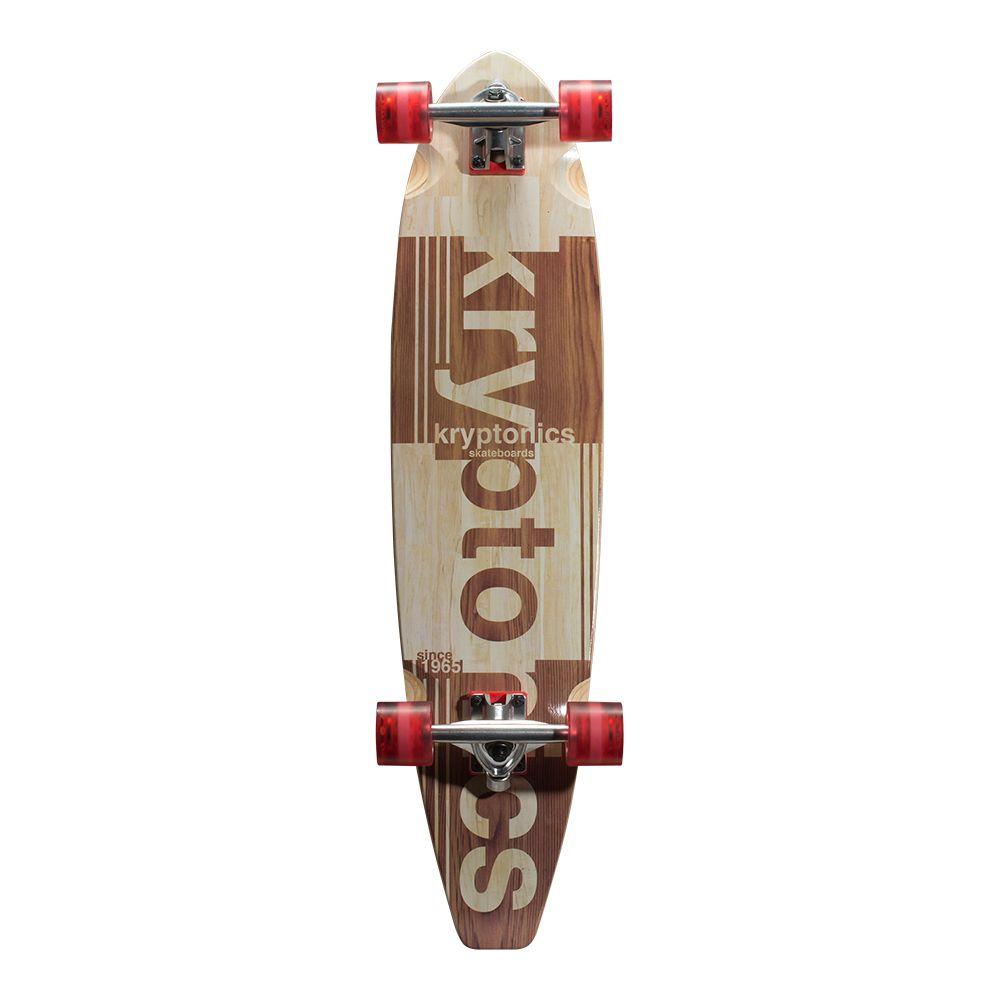 Kryptonics 36 in. Authentic 65 Blocktail Longboard Complete Skateboard