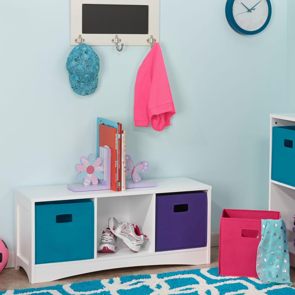 Riverridge Kids White Storage Bench 02 023 The Home Depot Riverridge Kids White Storage Bench