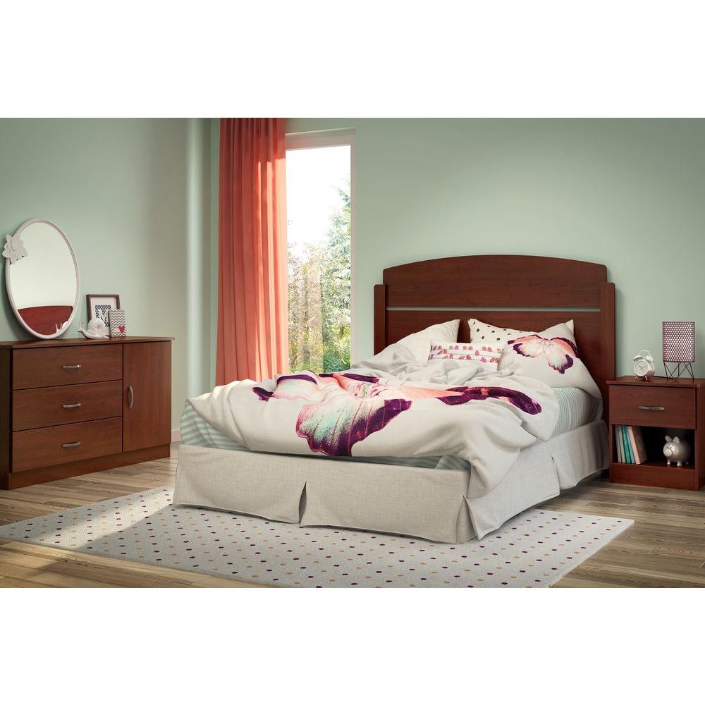 South Shore Libra Royal Cherry Full Headboard 10084 The Home Depot