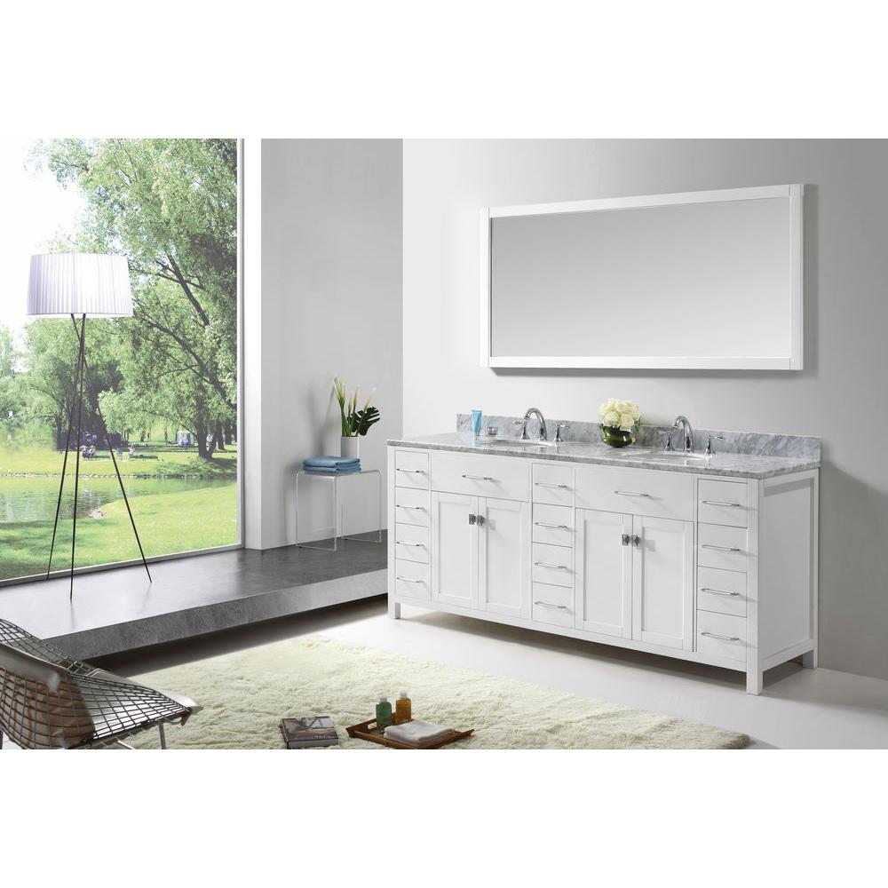 Virtu Usa Caroline Parkway 78 In W Bath Vanity Cabinet Only In