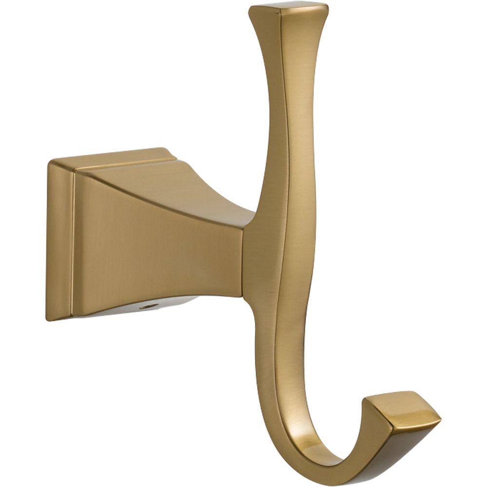 Delta Dryden Single Robe Hook in Champagne Bronze75135CZ The Home Depot