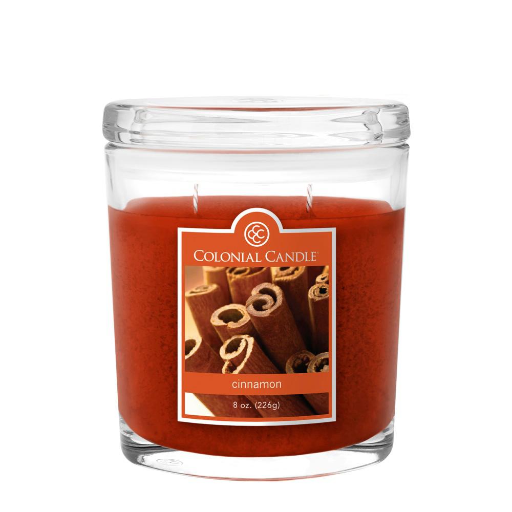 UPC 048019625586 product image for 8 oz. Cinnamon Oval Jar Candle, Red | upcitemdb.com