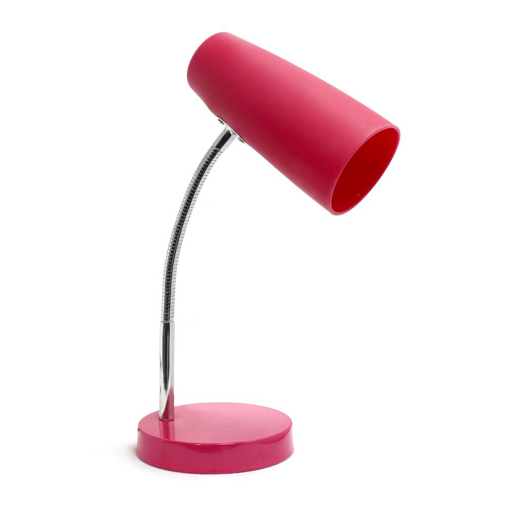 Limelights 15 12 In Flexible Silicone Pink Desk Lamp Ld1033 Pnk Flexible Silicone Pink Desk Lamp