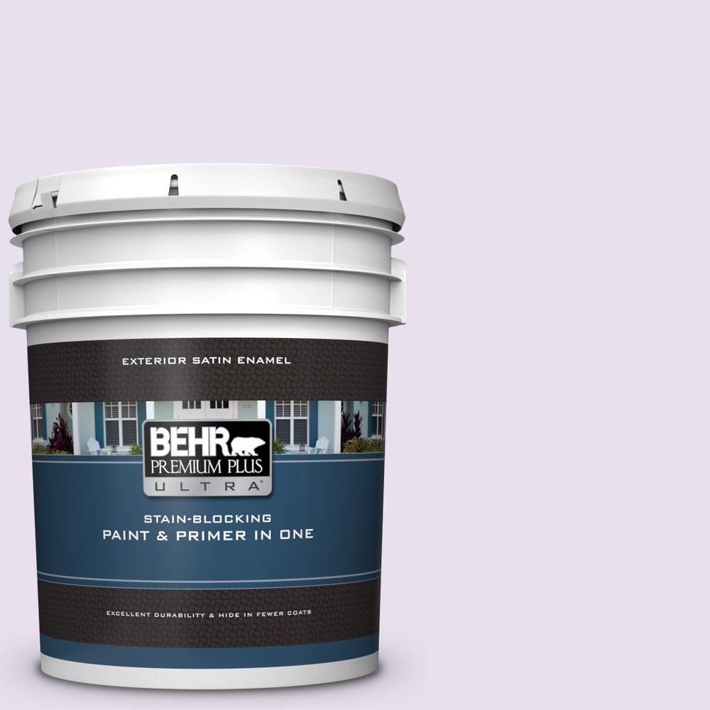 BEHR Premium Plus Ultra 5 gal. 660C1 Bubble Bath Satin Enamel