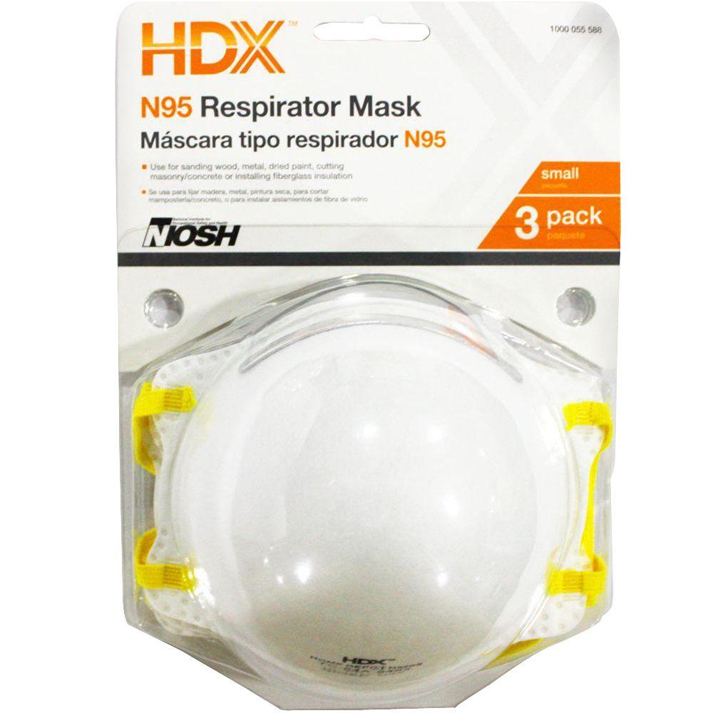 Respirator Hdx Depot The -h950s Small Home - Blister 3-pack N95 Disposable Respirator Hdx Depot The -h950s Small Home - Blister 3-pack N95 Disposable