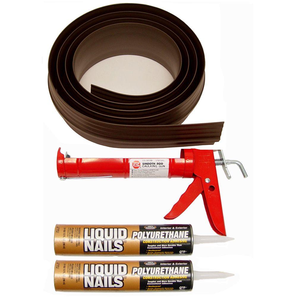 Tsunami Seal 16 Ft Brown Garage Door Threshold Kit 52016 The