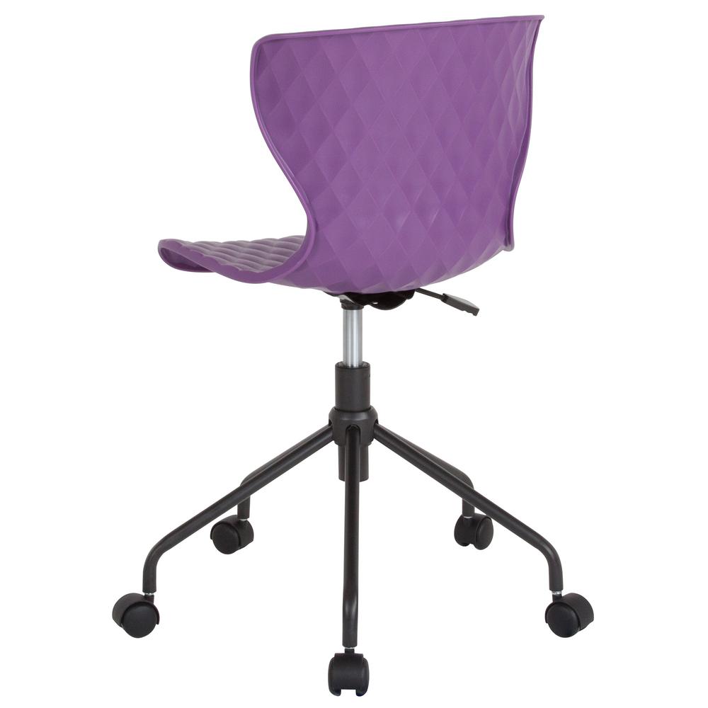 Carnegy Avenue Purple Plastic Office Desk Chair Cga Lf 232254 Pu