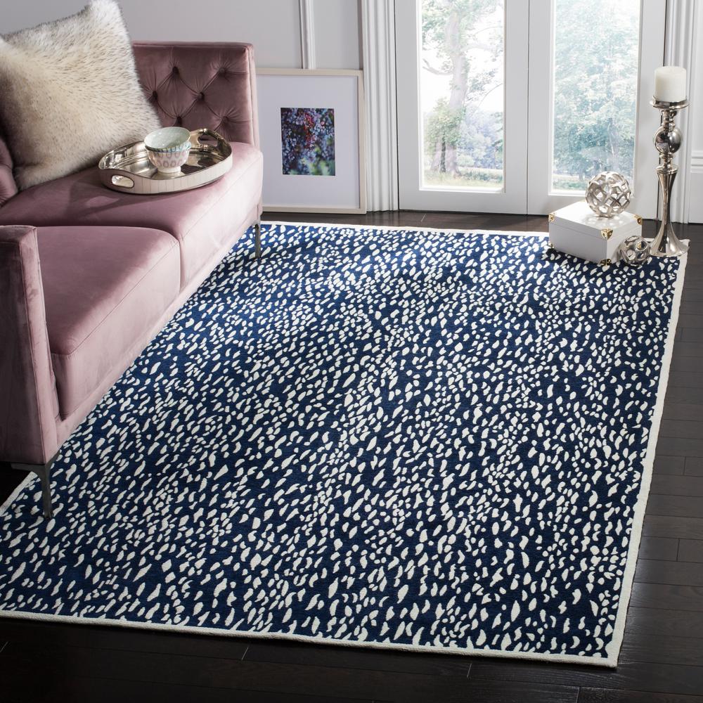 Safavieh Marbella Navy Blue Ivory 8 Ft X 10 Area Rug Safavieh Marbella Navy Blue Ivory 8 Ft X 10 Area Rug