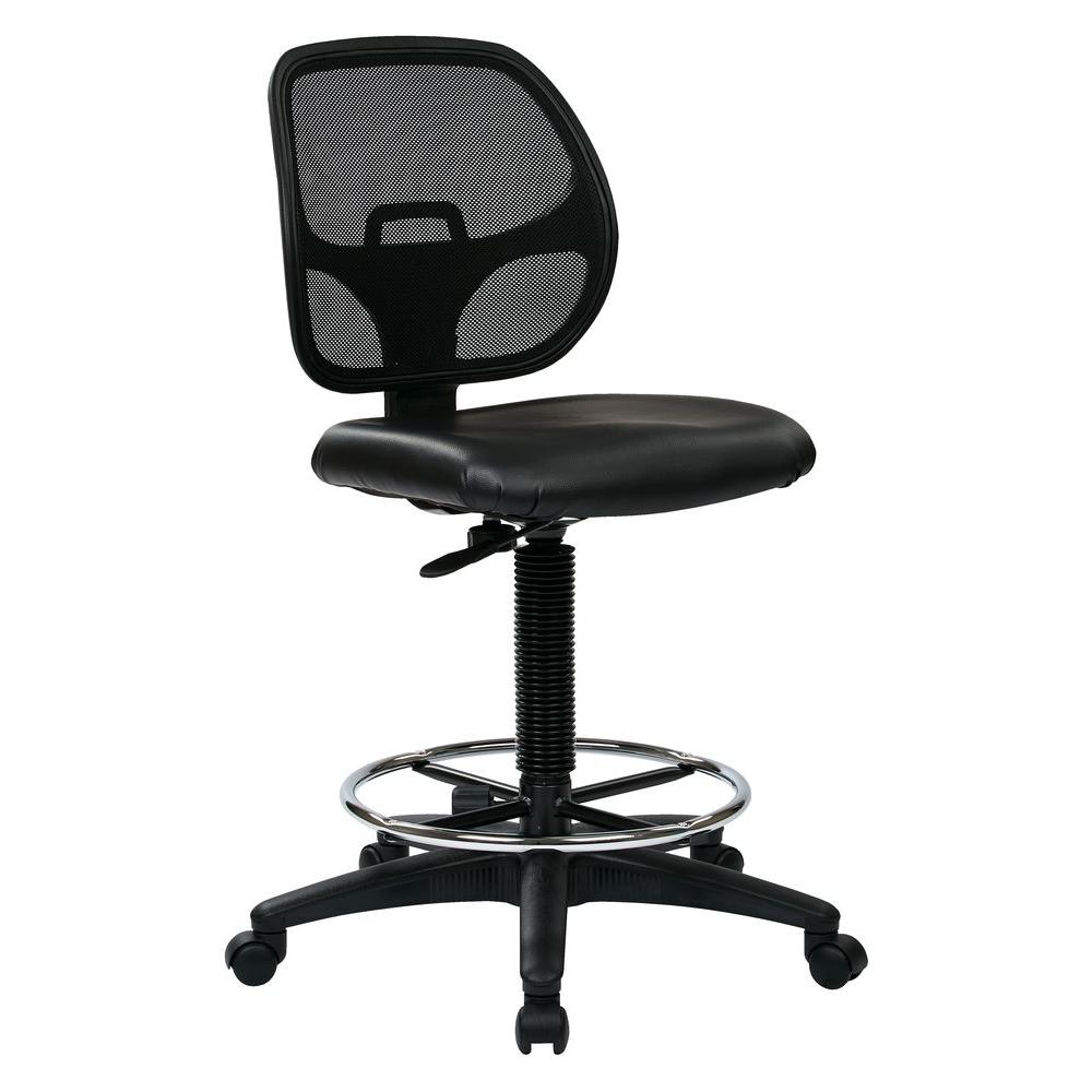 Office Star Products Black Drafting Chair Dc2990v The Home Depot Black Drafting Chair Dc2990v