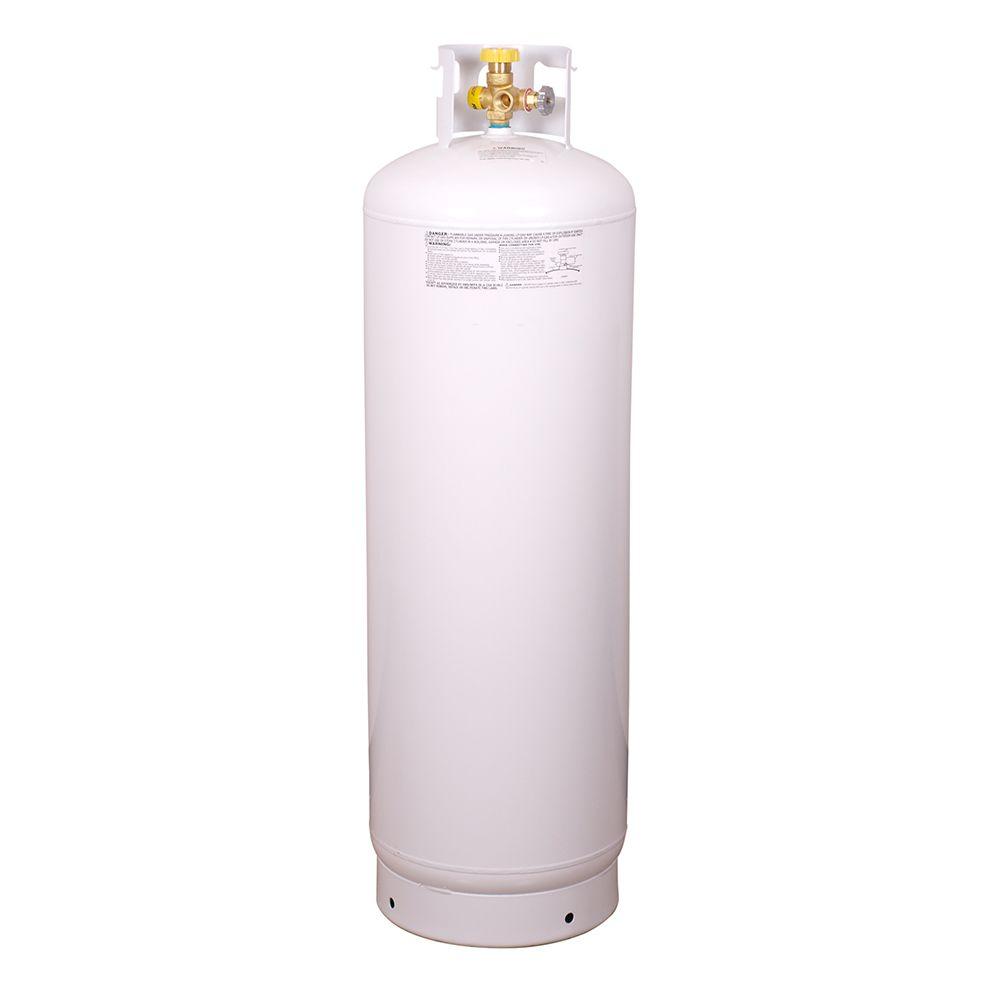Worthington 281149 1-Gallon Steel Propane Cylinder With Type 1 With Overflow Prevention Device Valve