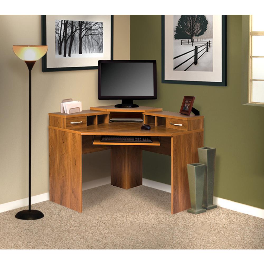 Os Home And Office Furniture Corner Desk With Monitor Platform