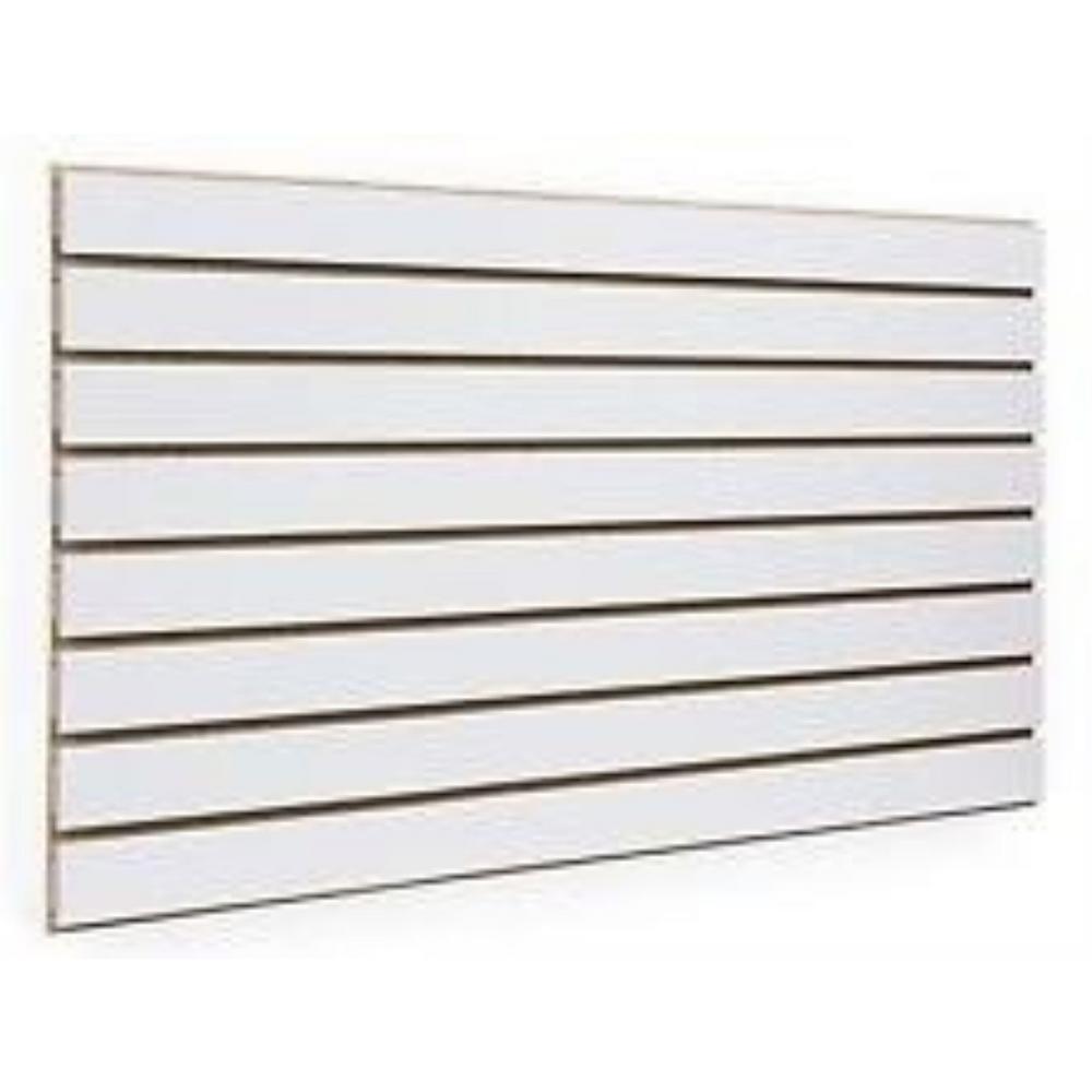 Only Hangers 24 in. H x 48 in. L White Slatwall Panels (Set of 2 Panels ...