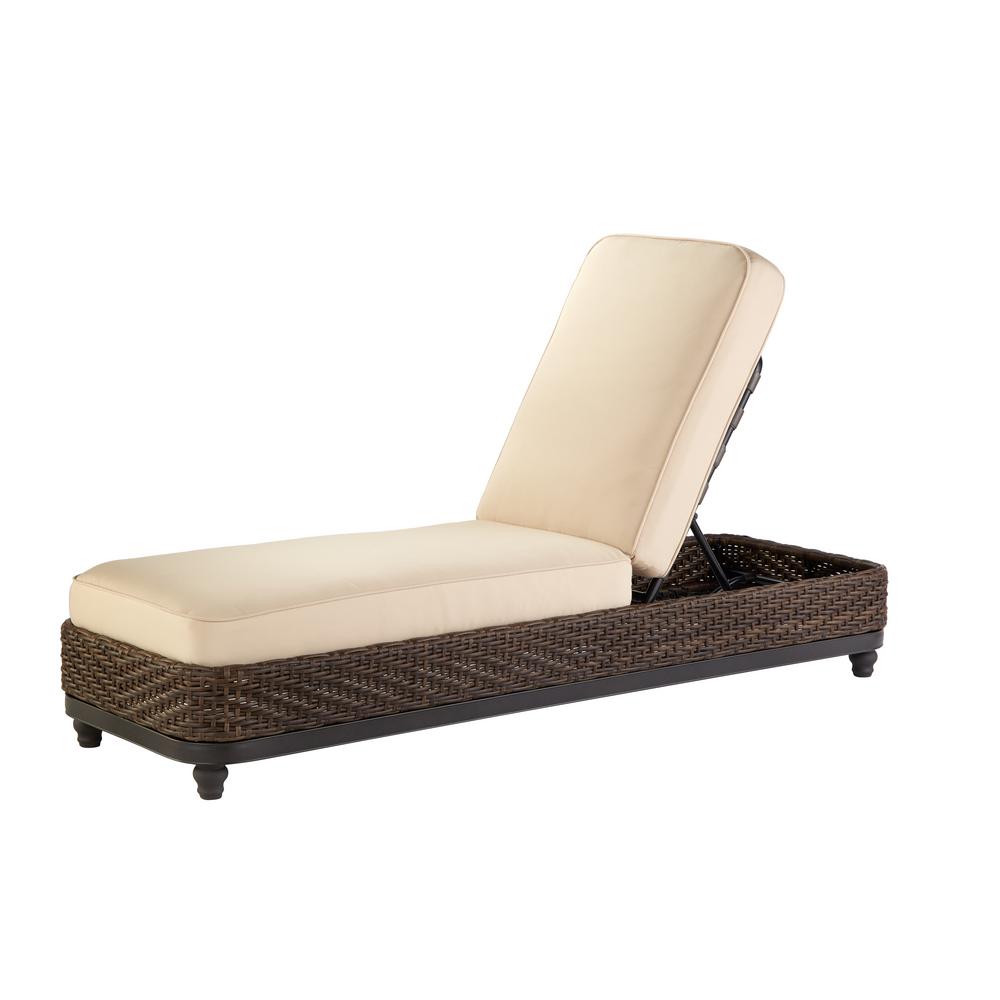 chaise outdoor lounge sunbrella wicker antique furniture chair lounges camden dark brown patio decorators collection chairs beige cushion cushions homedepot