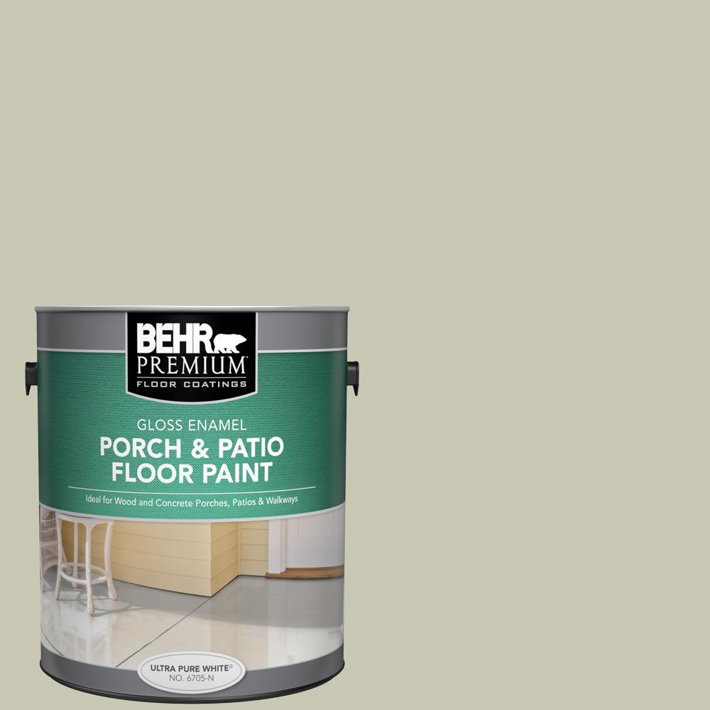Behr Premium 1 Gal Ppu10 10 Ocean Foam Gloss Enamel Interior
