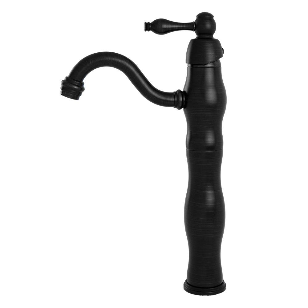 Italia Victorian Single Hole Single Handle Vessel Bathroom Faucet In Oil Rubbed Bronze