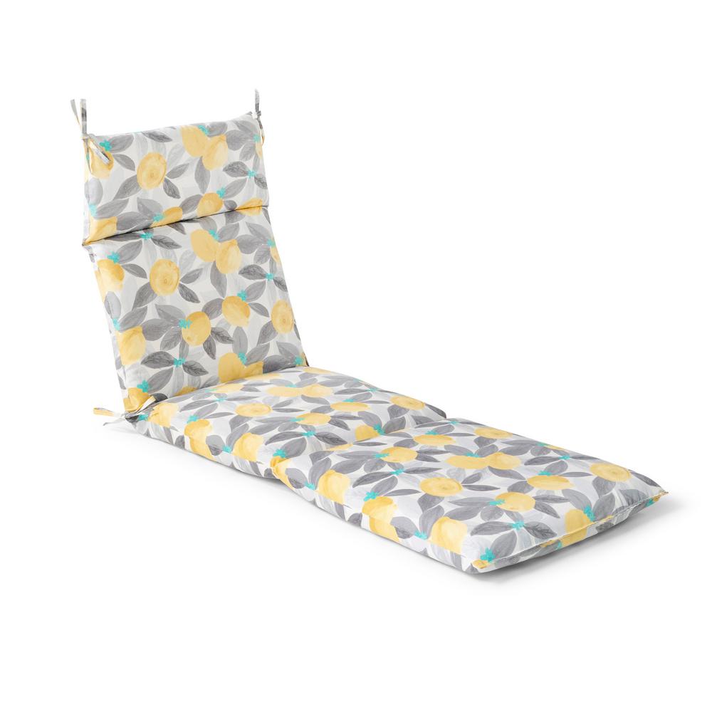 Hampton Bay Universal 21.5 in. x 29 in. x 4 in. Outdoor Chaise Lounge
