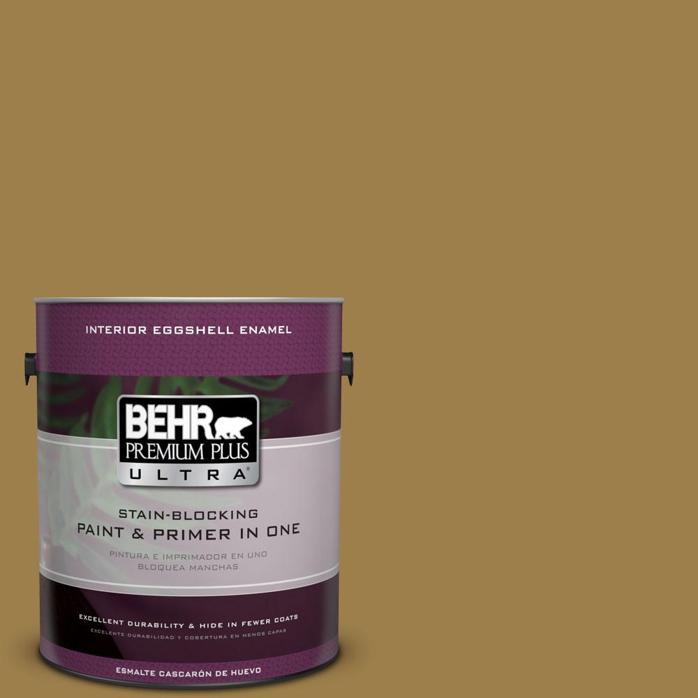 BEHR Premium Plus Ultra 1gal. S3106 Gold Ink Eggshell Enamel