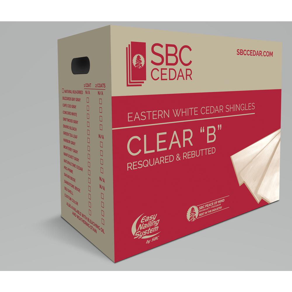 Sbc 16 In Sandstone Beige Eastern White Cedar Shingle Siding 25 Sq Ft Box Hd0810406 The Home Depot