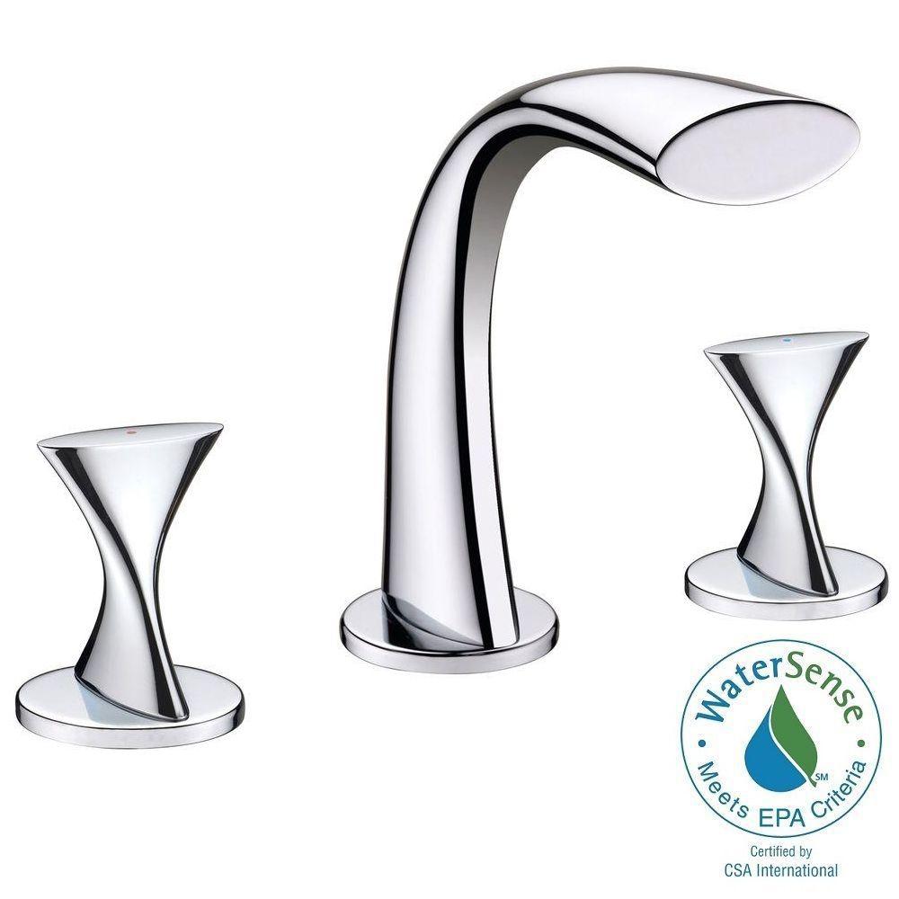 Ultra Faucets Twist Collection 8 in. Widespread 2Handle Bathroom