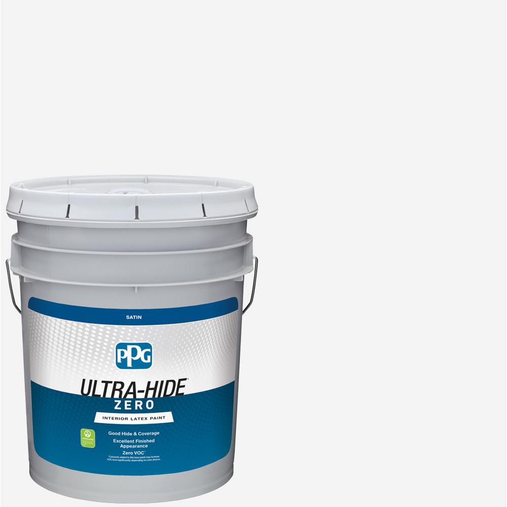 Ultra-Hide Zero 5 gal. Pure White/Base 1 Satin Interior Paint