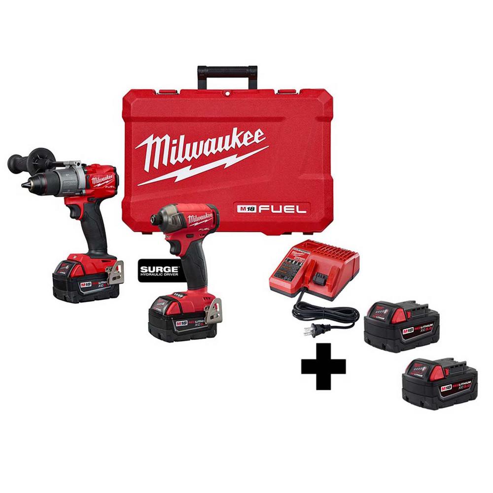 Milwaukee M18 FUEL 18-Volt Lithium-Ion Brushless Cordless Surge Impact ...