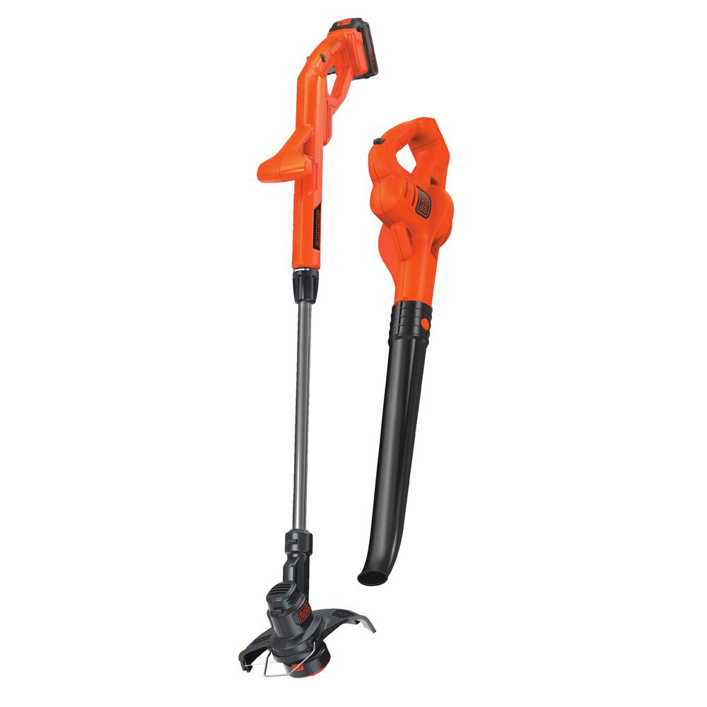 black and decker weed trimmer battery