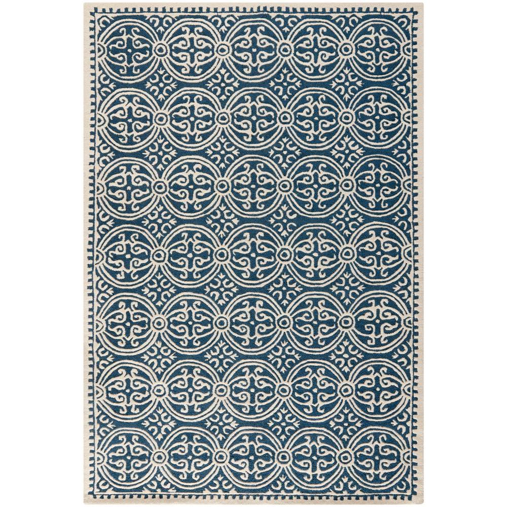 Safavieh Cambridge Navy Blue Ivory 6 Ft X 9 Area Rug