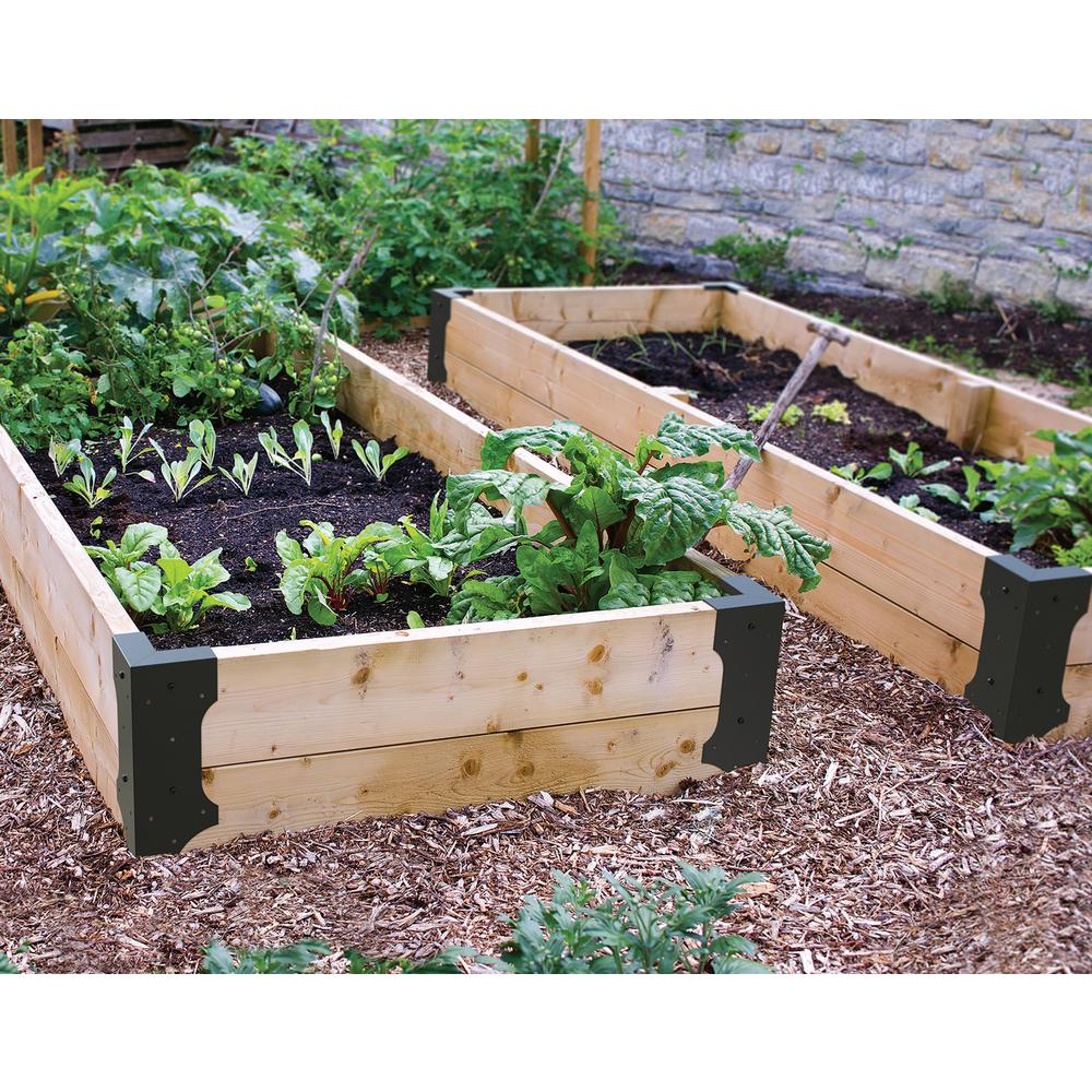 Panacea Raised Bed Black Metal Corner Brackets To Build Your Own Set Of 4 89584 The Home Depot - Home Depot Garden Bed Diy Panacea Raised Bed Black Metal Corner Brackets To Build Your Own Set Of 4 89584 The Home Depot - Home Depot Garden Bed Diy
