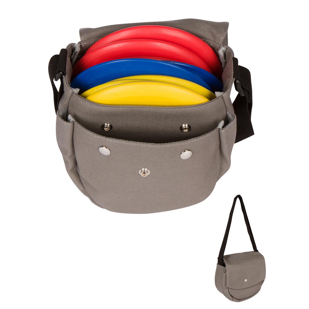Trademark Innovations 9 In Frisbee Disc Golf Canvas Carry Bag With Discs Trademark Innovations 9 In Frisbee Disc Golf Canvas Carry Bag With Discs