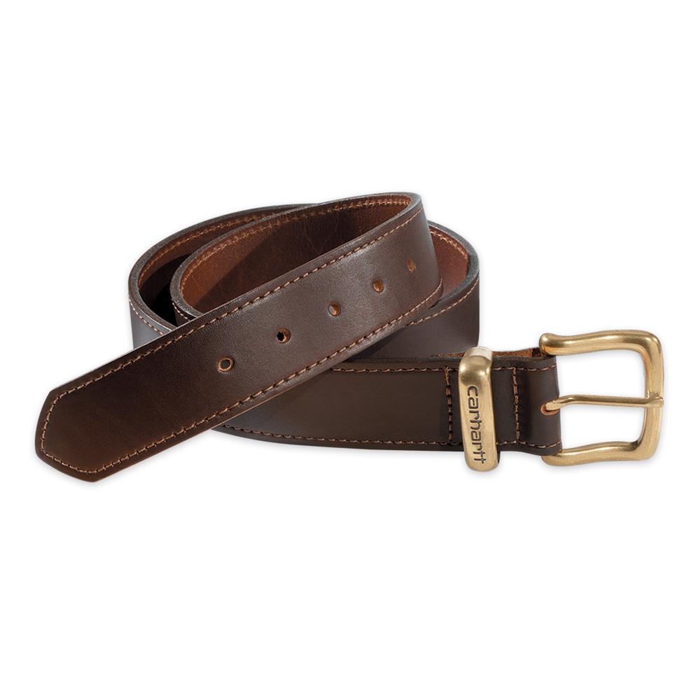 Carhartt Men&#39;s Size 48 Brown Leather Jean Belt-2200-20-48 - The Home Depot