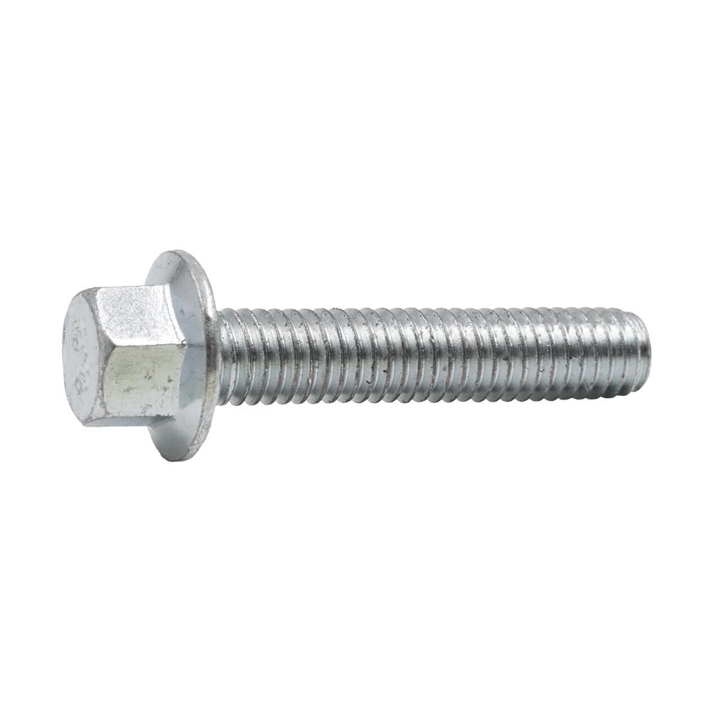 Class 8.8 Zinc Steel 50 Pc Flanged Serrated Bolt M8 x 1.25 x 40 mm Length FT
