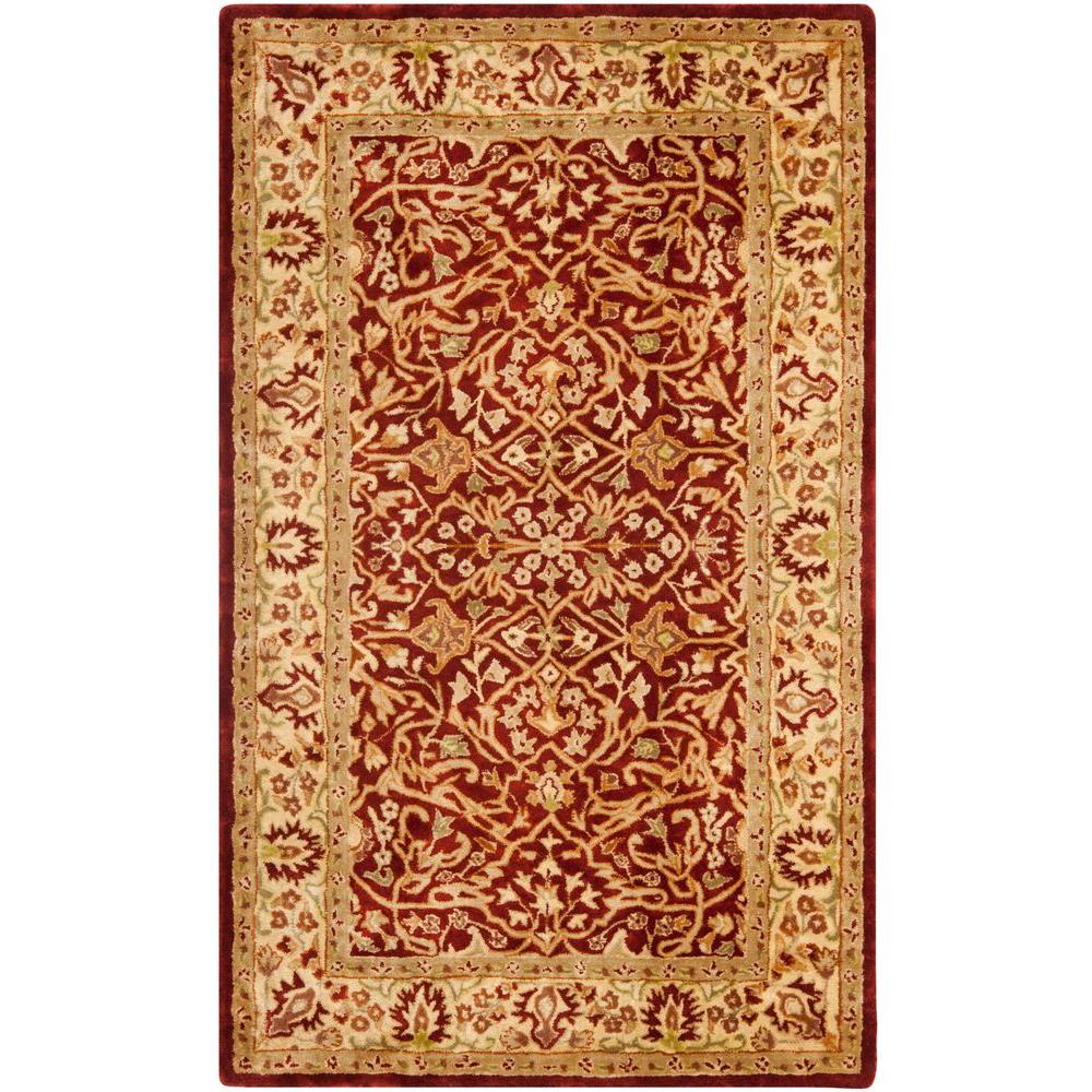 Red 3 X 5 Area Rugs The Home Depot Persian Legend Rust Beige 3 Ft X 5 Area Rug
