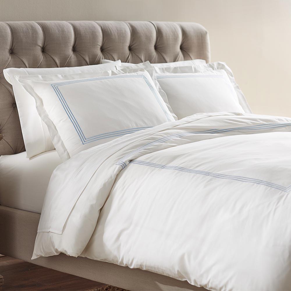 Patrina Soft Fog Cotton Embroidery Queen Duvet Cover-V011869 - The Home ...