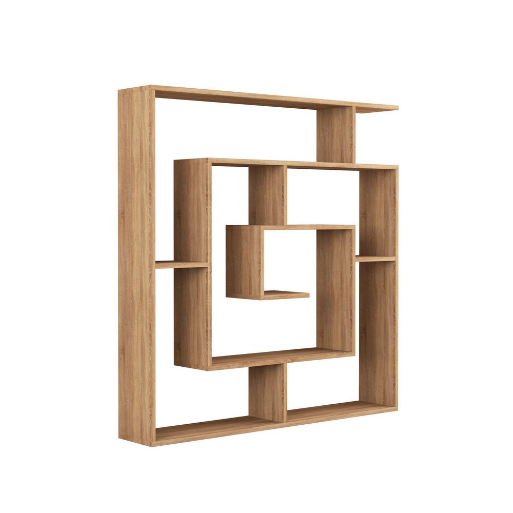 Ada Home Decor Briscoe Oak Modern Bookcase Dcrb2004 The Home Depot