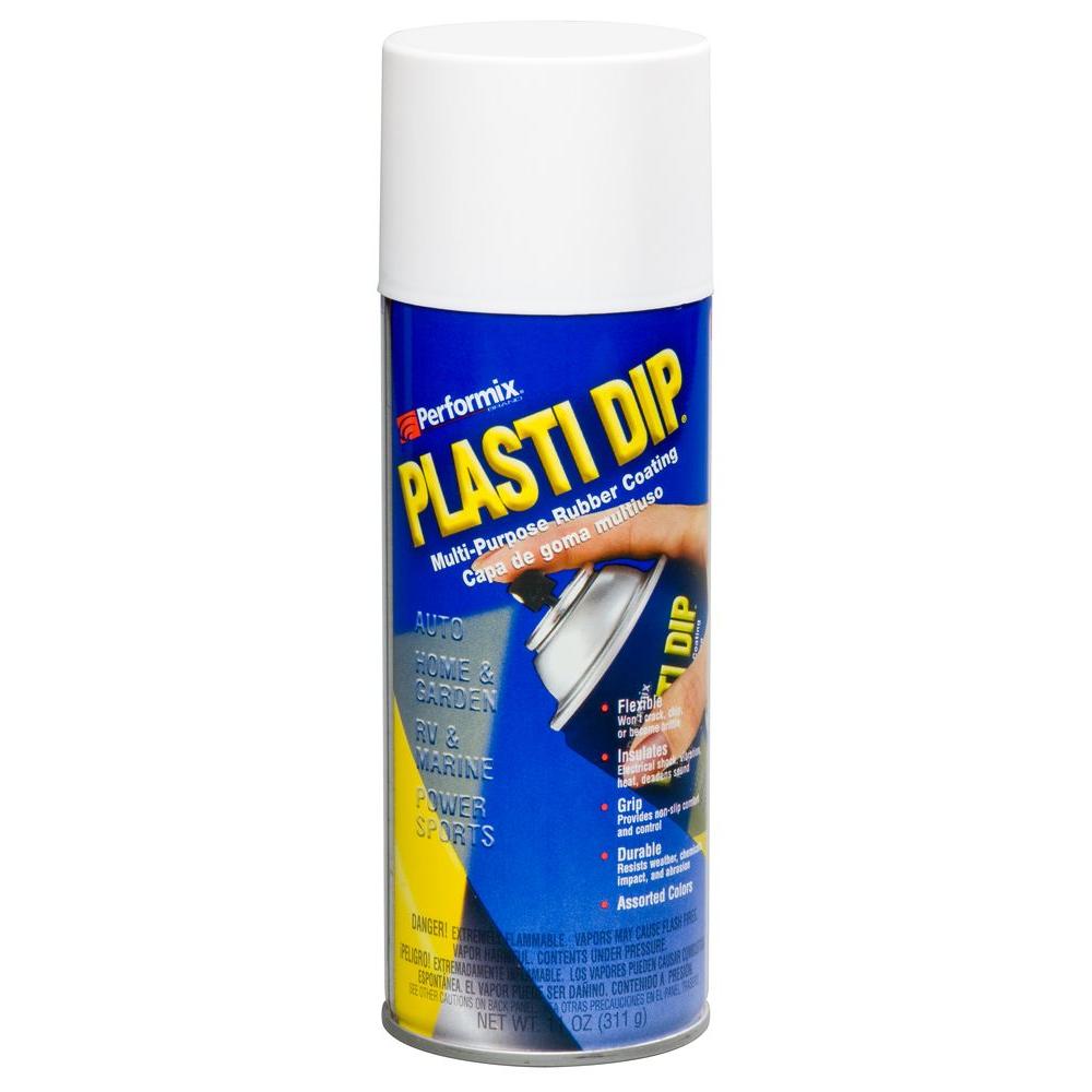 Plasti Dip 11 Oz White General Purpose Rubber Coating Spray 11207 6 The Home Depot