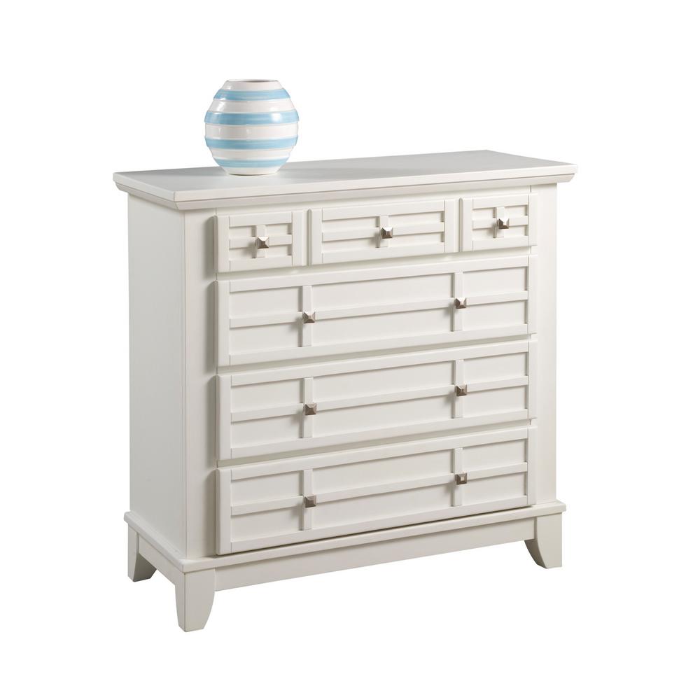 Home Decorators Collection Bridgeport 5Drawer Antique White Chest1872800460 The Home Depot