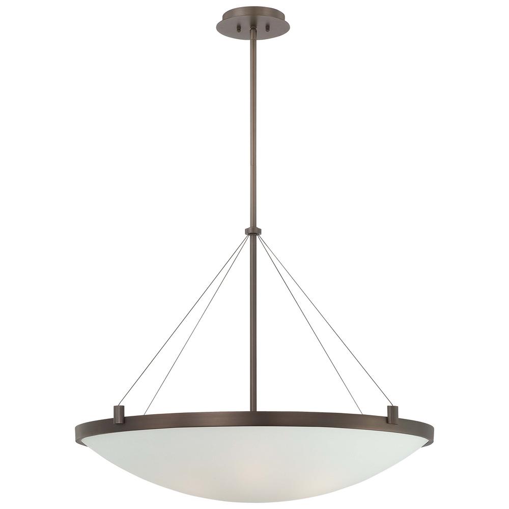 George Kovacs Suspended 6 Light Copper Bronze Patina Pendant P593