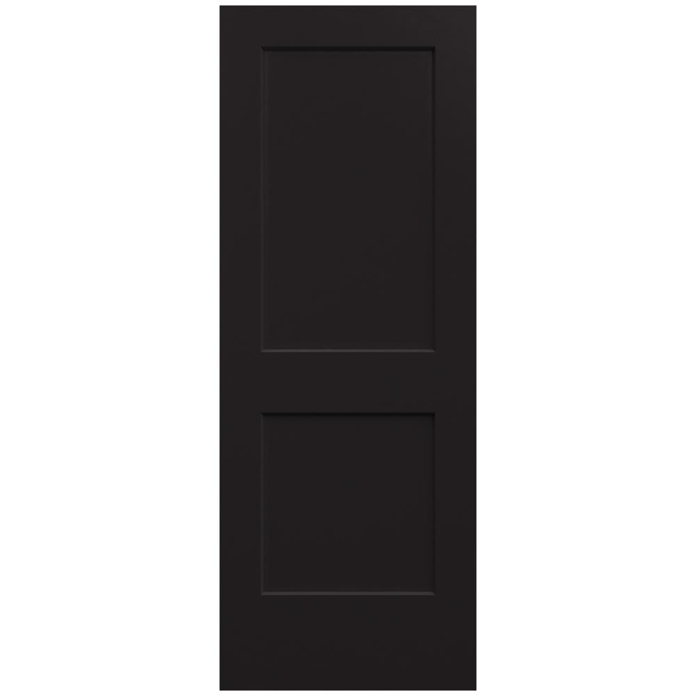 30 In X 80 In Monroe Black Painted Smooth Solid Core Molded Composite Mdf Interior Door Slab