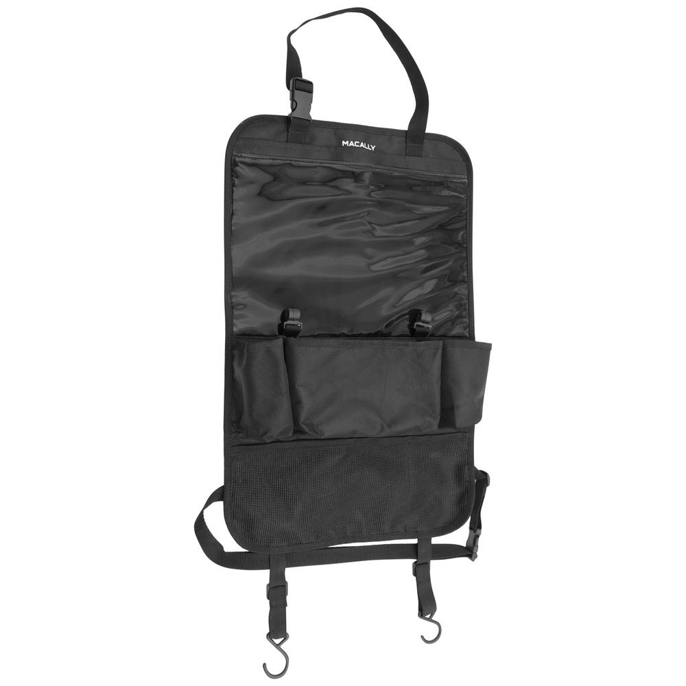 Macally Car Back Seat Organizer And Backseat Kick Mat For Kids Babies Toddlers With Ipad Tablet Holder Up To 12 9 In