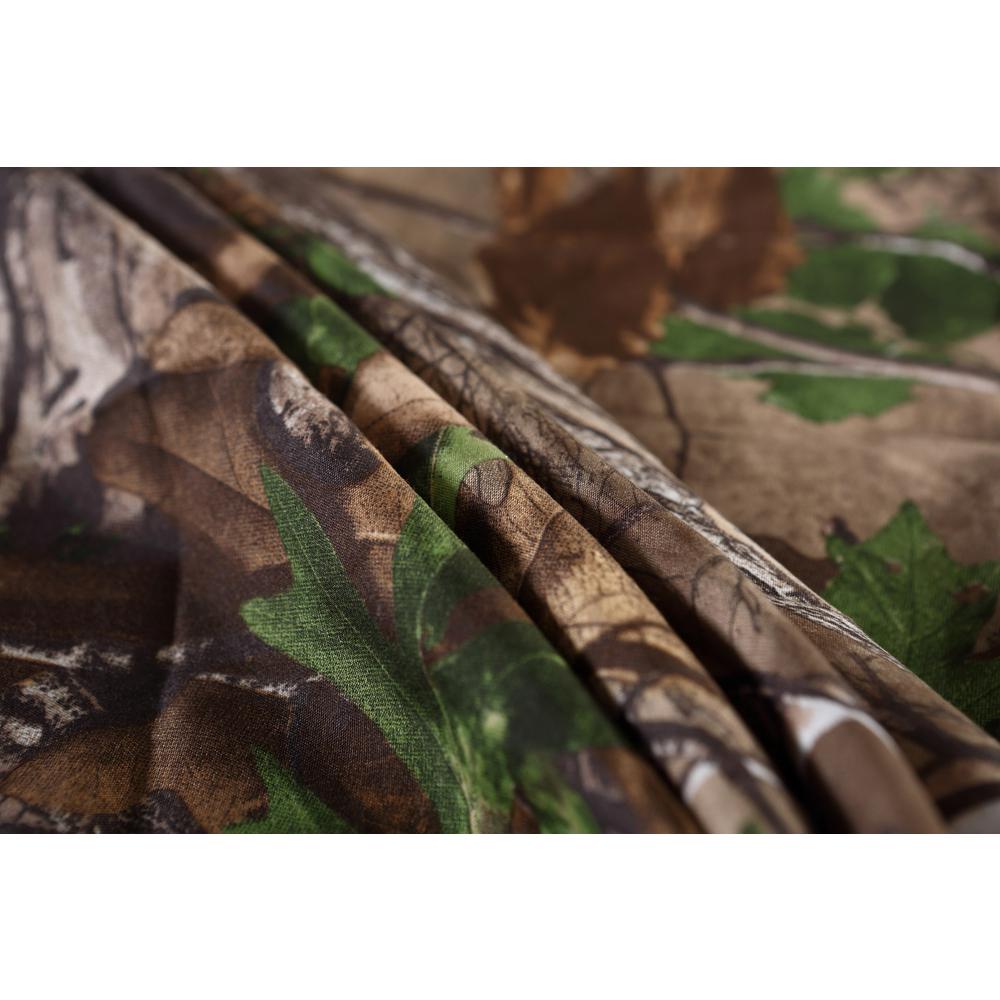 Realtree Xtra 4 Piece Green Geometric Cotton Blend Queen Sheet Set