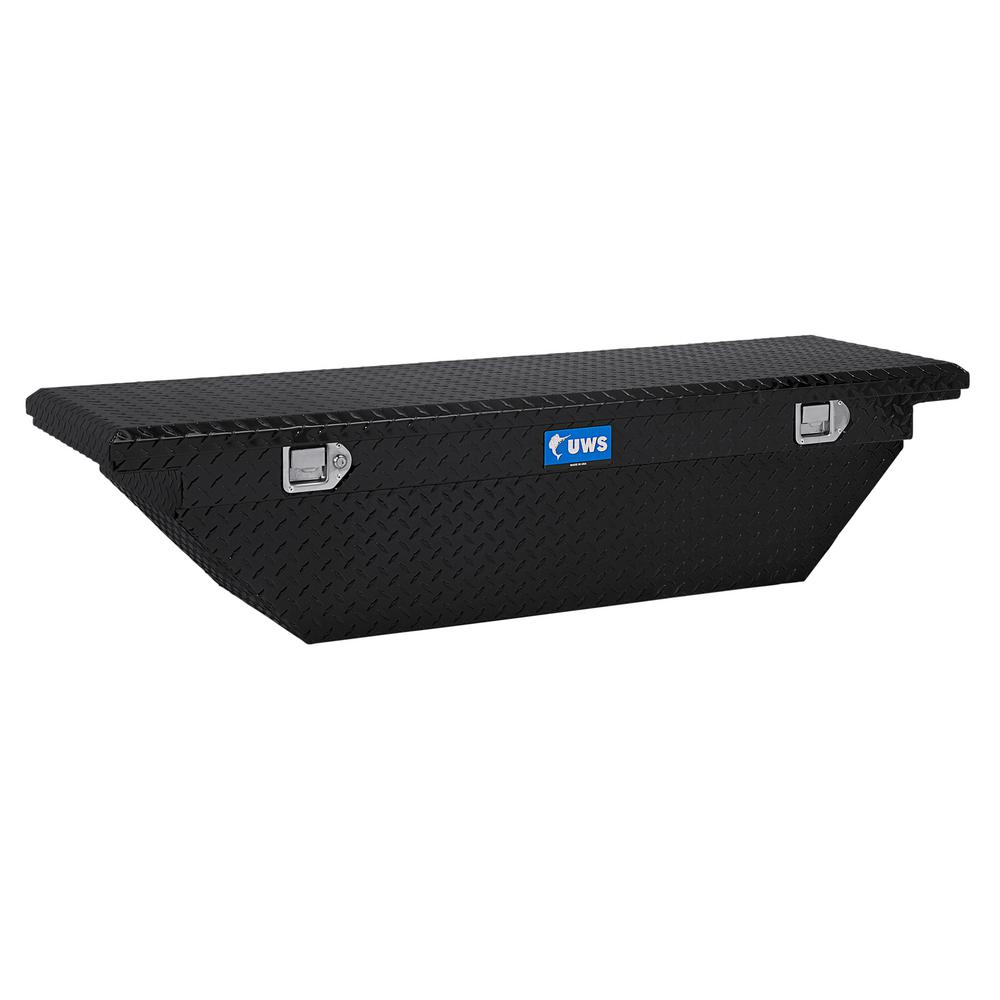 UWS 63 in. Aluminum Black Angled Single Lid Crossover Tool Box with Low