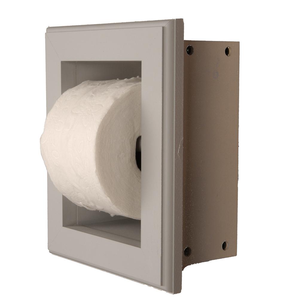 Unbranded Newton Recessed Toilet Paper Holder 16 Holder in Primed in ...