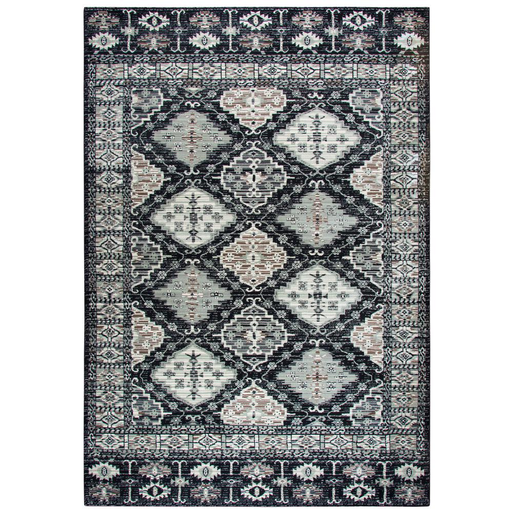 Rizzy Home Zenith Black Multicolor 9 Ft 10 In X 12 6